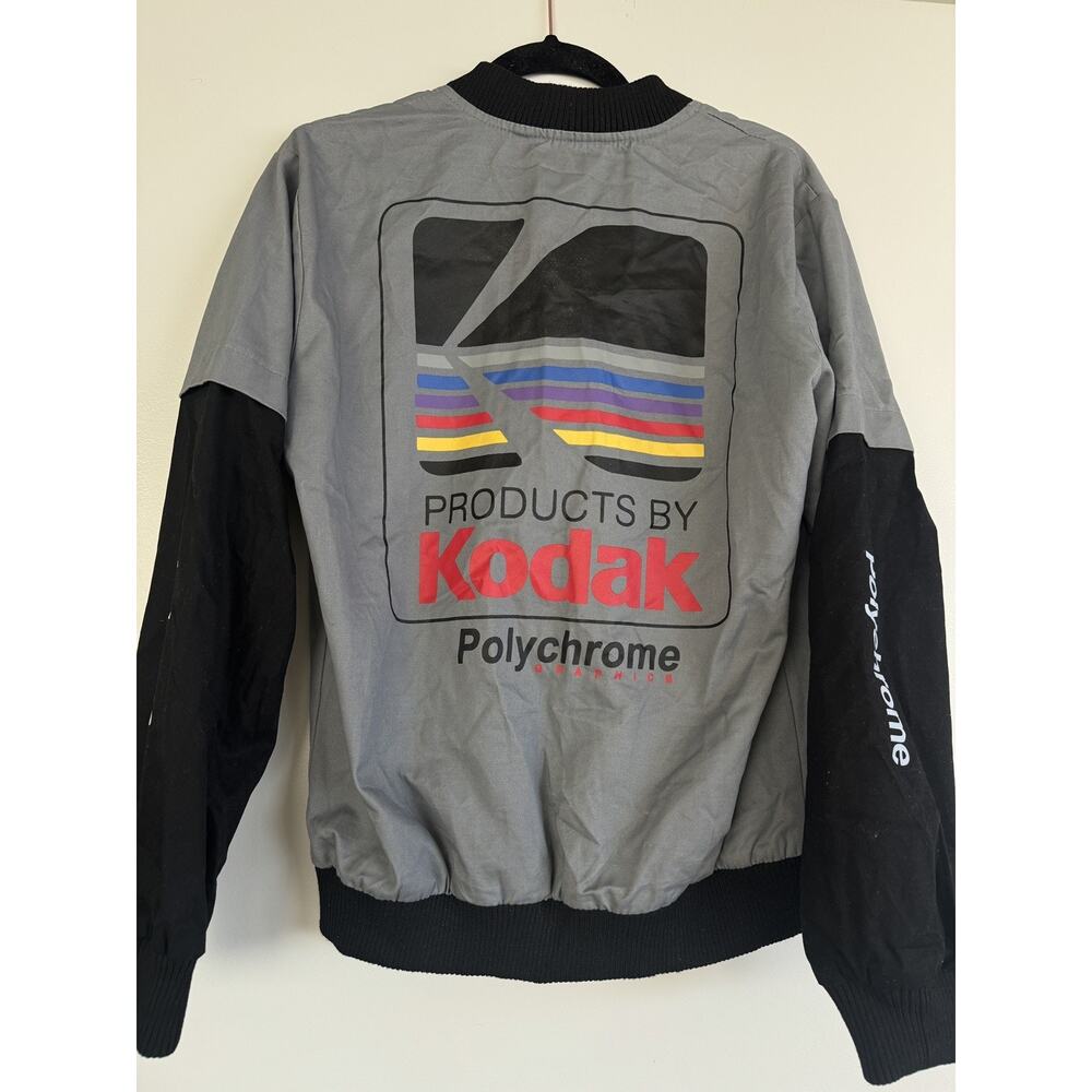 Kodak Polychrome Retro Bomber Jacket Grey